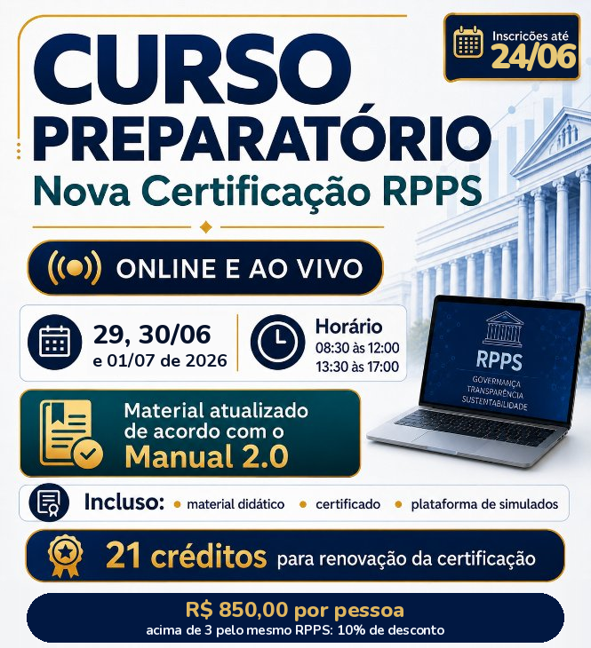 CURSO PREPARATÓRIO – CERTIFICAÇÃO RPPS - junho/2026